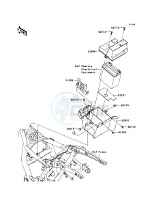 VN1700_CLASSIC_ABS VN1700FDF GB XX (EU ME A(FRICA) drawing Battery Case