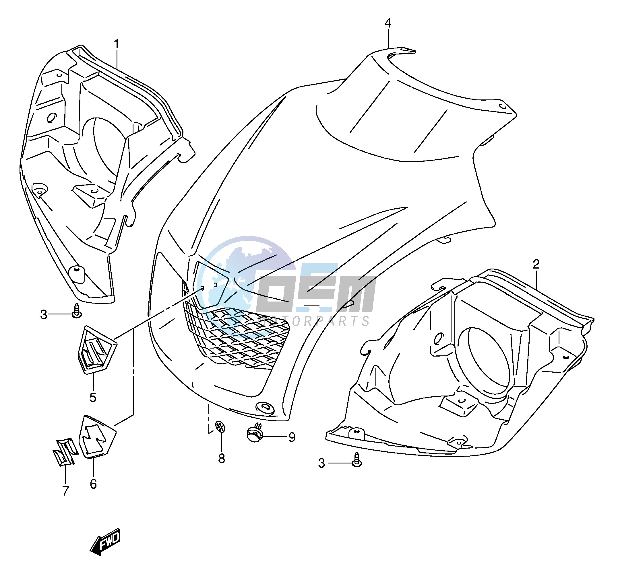 HEADLAMP HOUSING