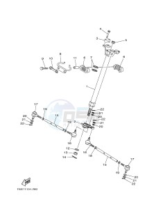 YFM350FWA YFM350DF GRIZZLY 350 4WD (1NSH) drawing STEERING