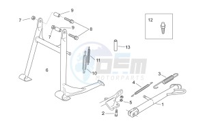 Pegaso 650 Carb drawing Central stand