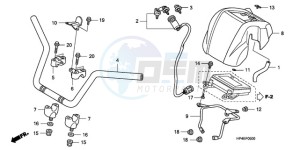 TRX420FMA Europe Direct - (ED / 4WD) drawing HANDLE PIPE