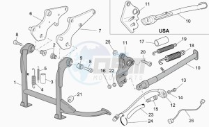 Breva V 1100 IE IE drawing Stands