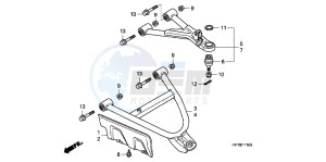 TRX420FPAC TRX420 ED drawing FRONT ARM