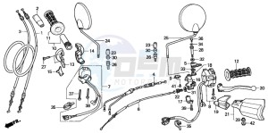 XL1000V VARADERO drawing SWITCH/CABLE