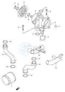 GSX750F (E4) drawing OIL PUMP