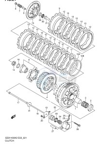 GSX1400 (E2) drawing CLUTCH