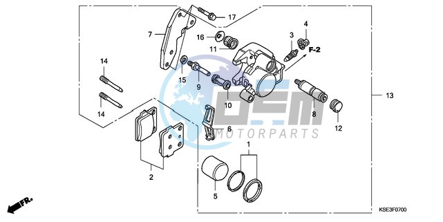 FRONT BRAKE CALIPER