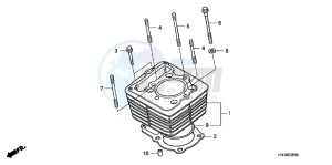 TRX400XD TRX400XD Australia - (U) drawing CYLINDER