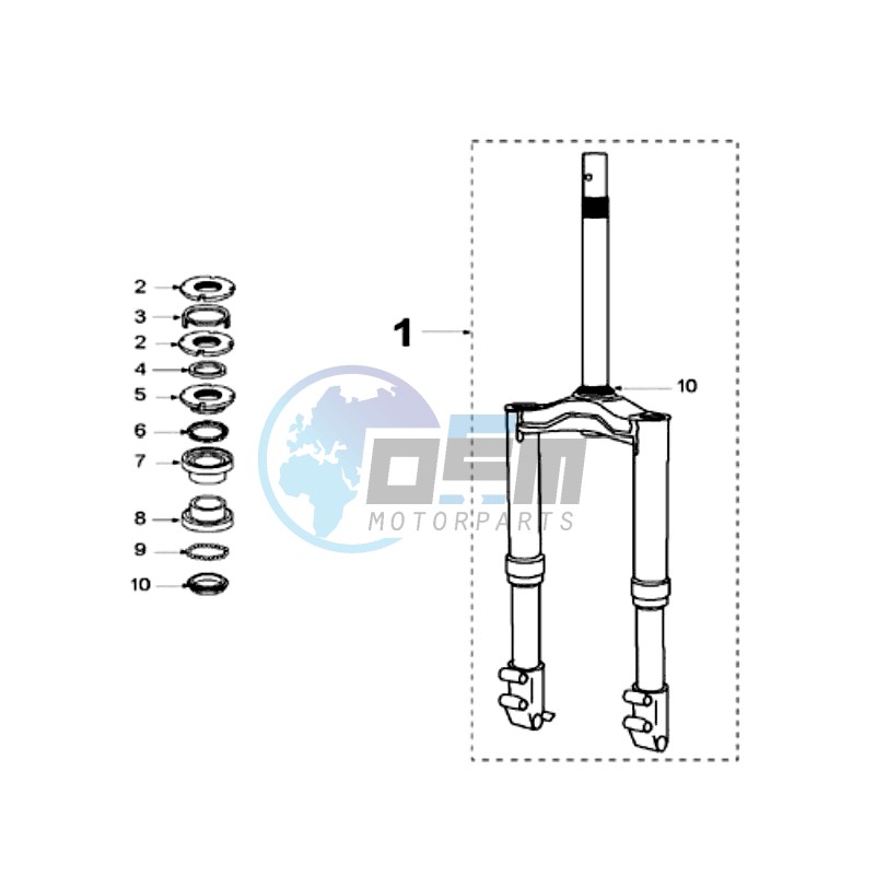 FRONT FORK / STEERINGHEAD