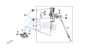 MAXSYM 600 I ABS drawing PARK LEVER