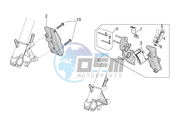 Front brake caliper