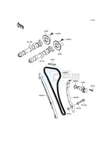 ER-6N ER650EDS XX (EU ME A(FRICA) drawing Camshaft(s)/Tensioner