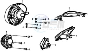 CROX 50 L5-L6 drawing HEAD LAMP CPL.