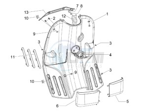 S 50 2T UK drawing Front glovebox - Knee-guard panel