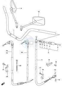 GZ250 (P34) drawing HANDLEBAR