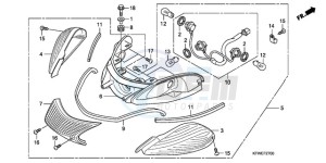 SH300AR9 F / ABS CMF SPC drawing REAR COMBINATION LIGHT