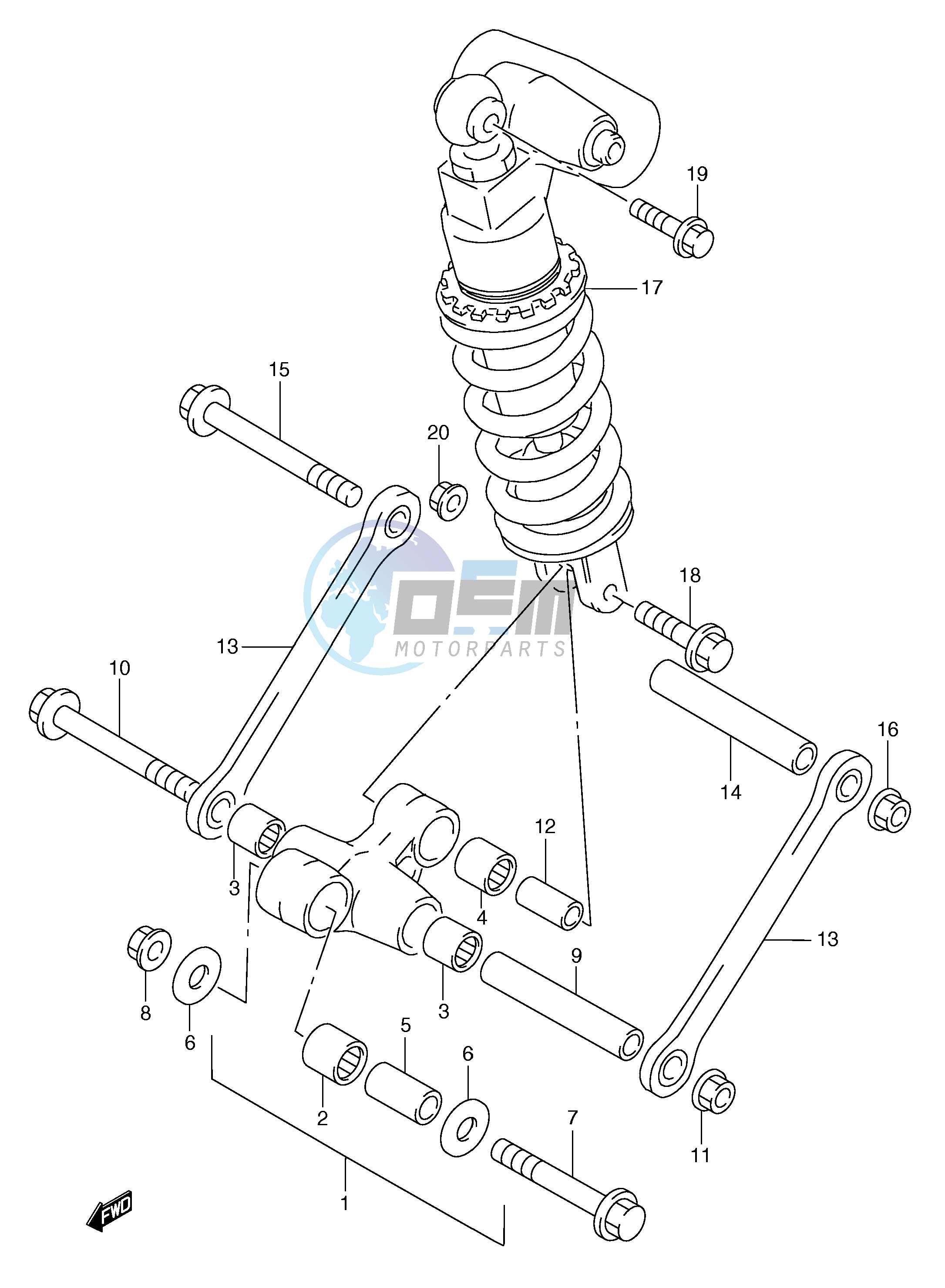 REAR CUSHION LEVER