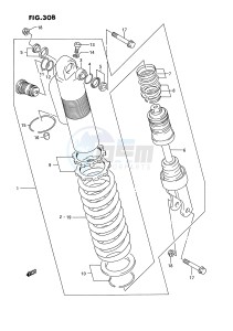 RM250 (E3) drawing SHOCK ABSORBER (MODEL S)