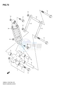 VZ800 (E3-E28) MARAUDER drawing REAR CUSHION LEVER (VZ800L1 E33)