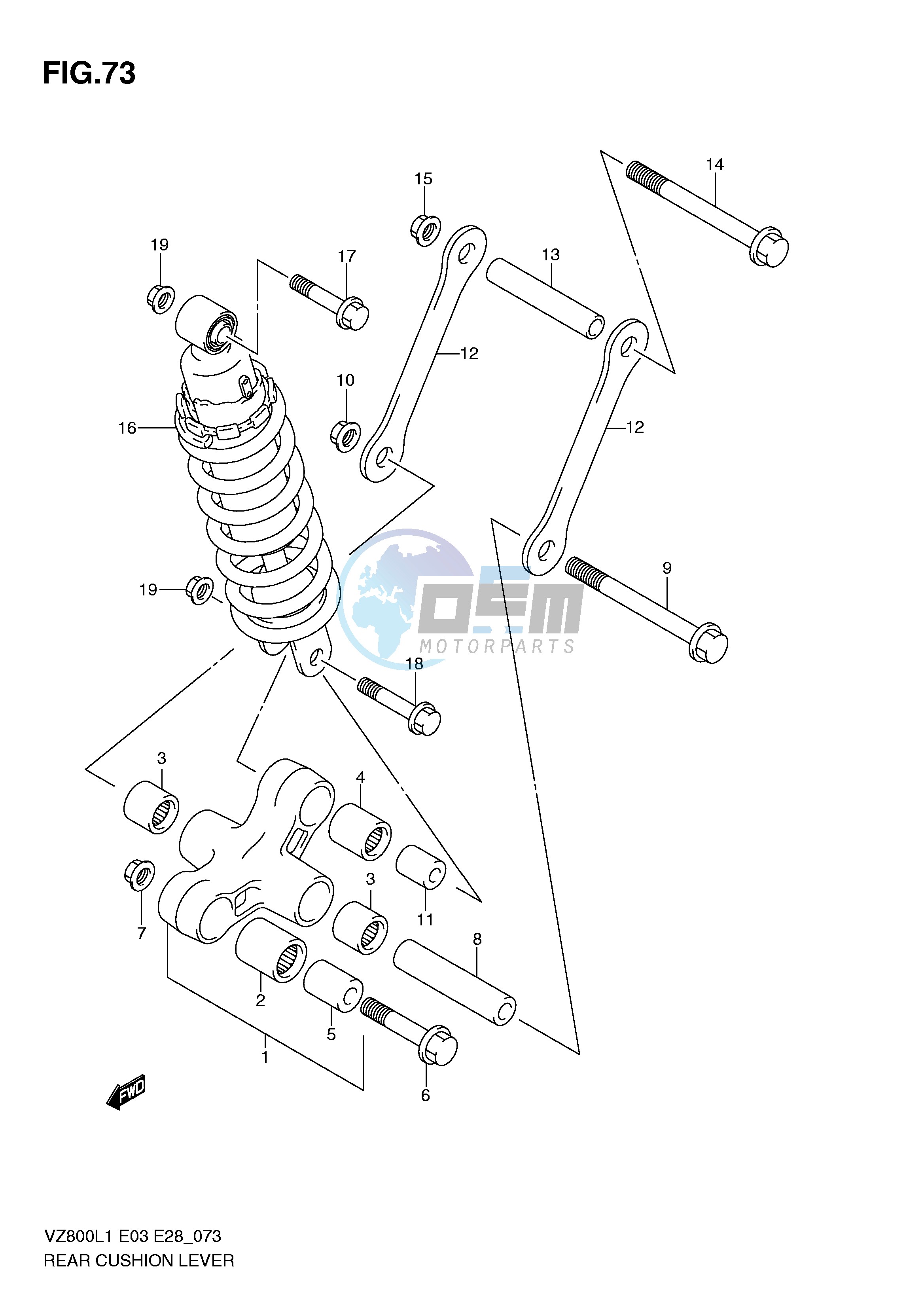 REAR CUSHION LEVER (VZ800L1 E33)