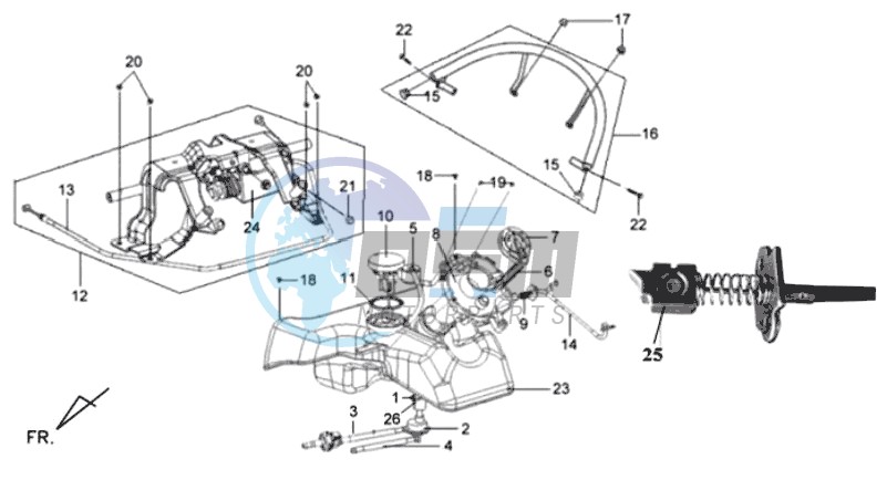 GAS TANK -  PETROL VALVE