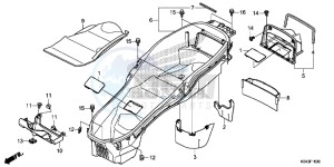 NSS300AD Forza E drawing LUGGAGE BOX