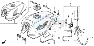 CB600F2 CB600F drawing FUEL TANK