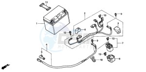 VFR800 drawing BATTERY