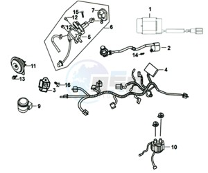 ALLO 50 45KMH (L8 L9) EU EURO4 drawing WIRE HARNESS