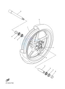 FZ1-S FZ1 FAZER 1000 (2DV1) drawing FRONT WHEEL