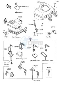 ZG 1200 B [VOYAGER XII] (B6-B9) [VOYAGER XII] drawing IGNITION SWITCH_LOCKS_REFLECTORS