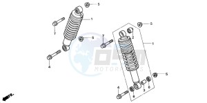 TRX350TM RANCHER drawing FRONT CUSHION