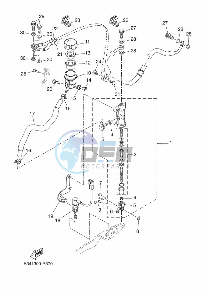 REAR MASTER CYLINDER