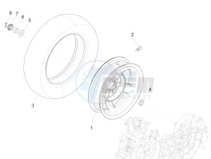 125 4T 3V ie Primavera (APAC) drawing Rear wheel