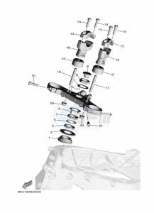 XSR900 MTM890 (BEA1) drawing STEERING