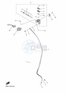 YZ450F (BR96) drawing FRONT MASTER CYLINDER