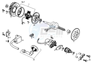 ATLANTIS - 100 cc drawing FLYWHEEL