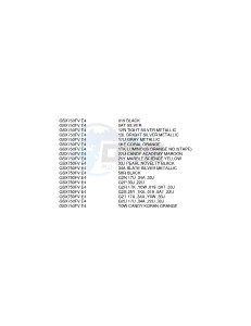 GSX750F (E4) drawing * COLOR CHART *