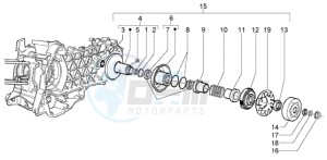 Granturismo 200 L U.S.A. drawing Driven pulley