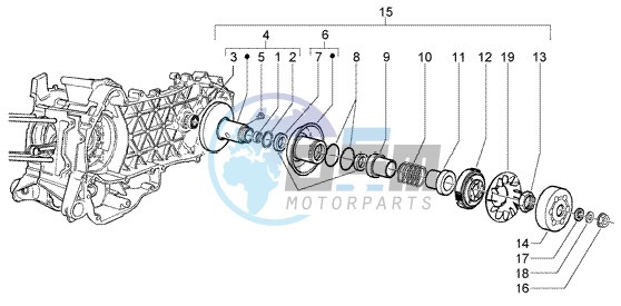 Driven pulley