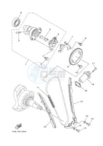 YFM700R YFM7RD RAPTOR 700R (1PE2 1PE3 1PE4) drawing CAMSHAFT & CHAIN