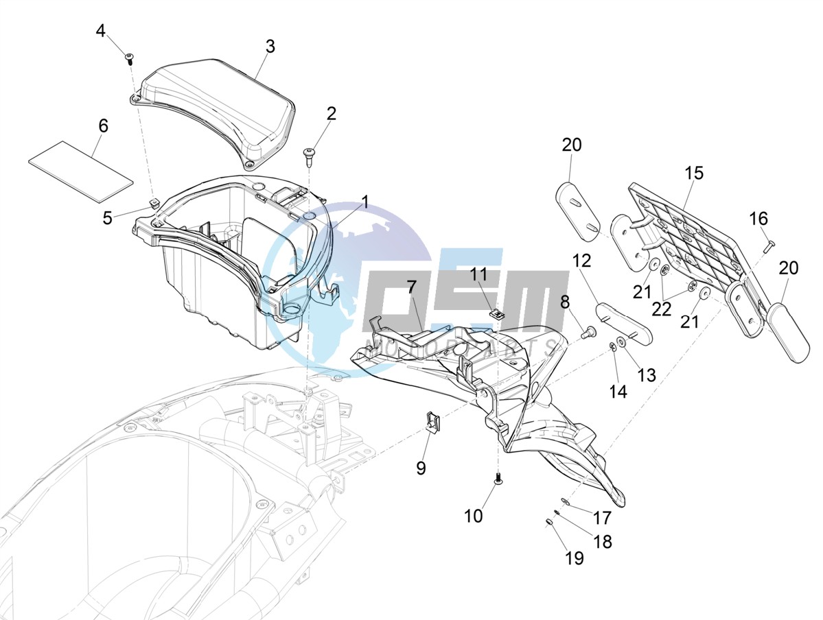 Rear cover - Splash guard