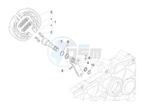 LIBERTY 50 (EMEA) drawing Rear brake - Brake jaw