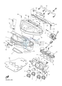 YZF-R6 600 R6 (1JSG 1JSH) drawing INTAKE