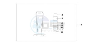 VT750C9 E / KMH drawing LEATHER TANK BELT