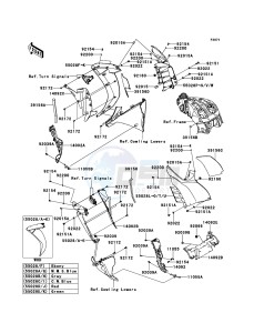 1400GTR_ABS ZG1400CCF FR GB XX (EU ME A(FRICA) drawing Cowling(Center)