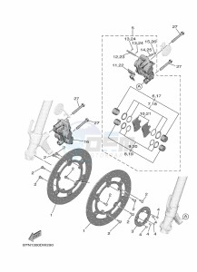 MT-09 MTN890 (B7NV) drawing FRONT BRAKE CALIPER