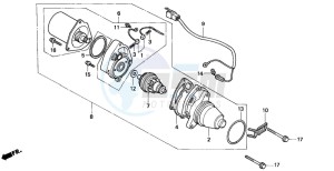 SA75 drawing STARTING MOTOR