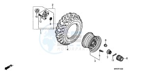 TRX500FPEB drawing REAR WHEEL