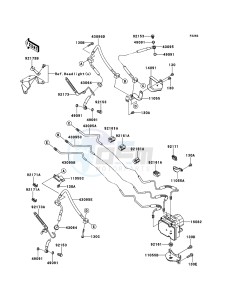 VN1700_CLASSIC_TOURER_ABS VN1700DCF GB XX (EU ME A(FRICA) drawing Brake Piping